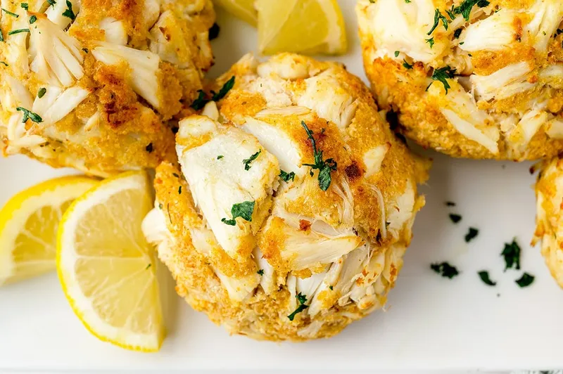 Crab Cakes Bleu Fin