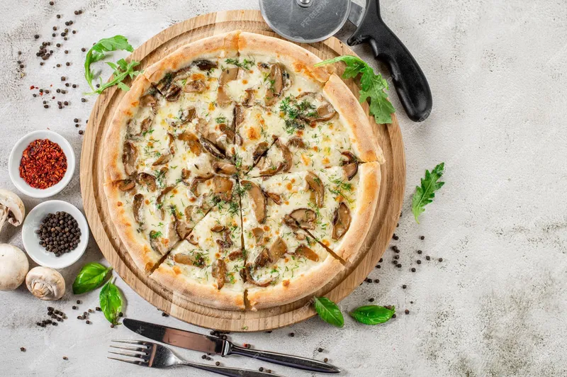 Funghi Pizza Concrete