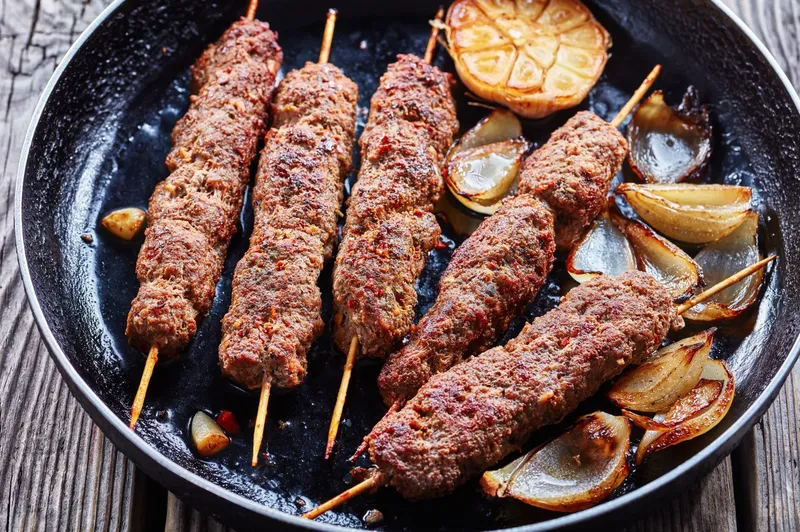 Grilled Kofta Kebab Diwan Grill