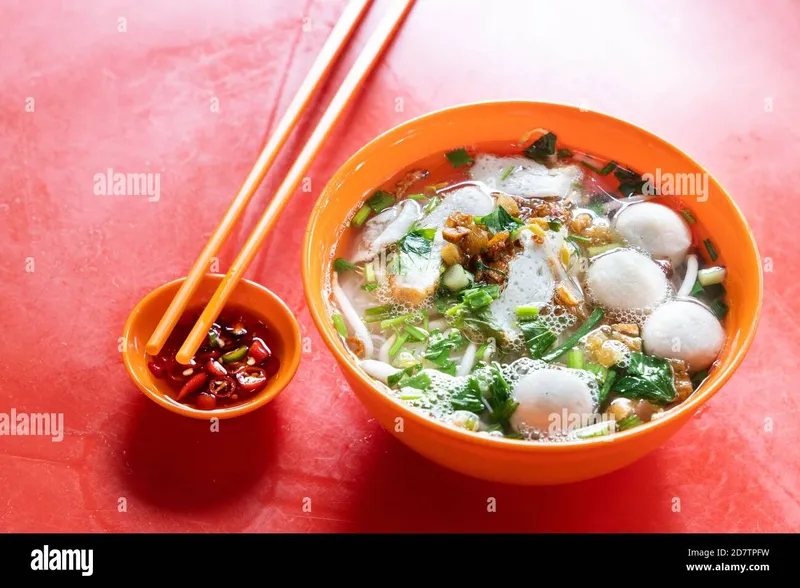 Fishball Noodles in Spicy Soup Chang Lai Fishballs Noodles