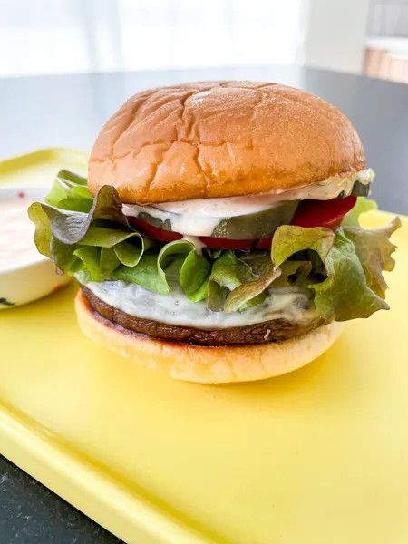 Portobello Mushroom Burger Nosh