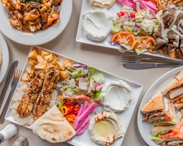 Chicken Shawarma Plate Mediterranean Kebab House