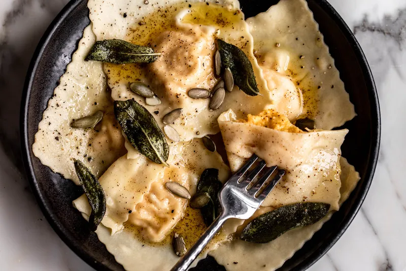 Butternut Squash Ravioli Olives