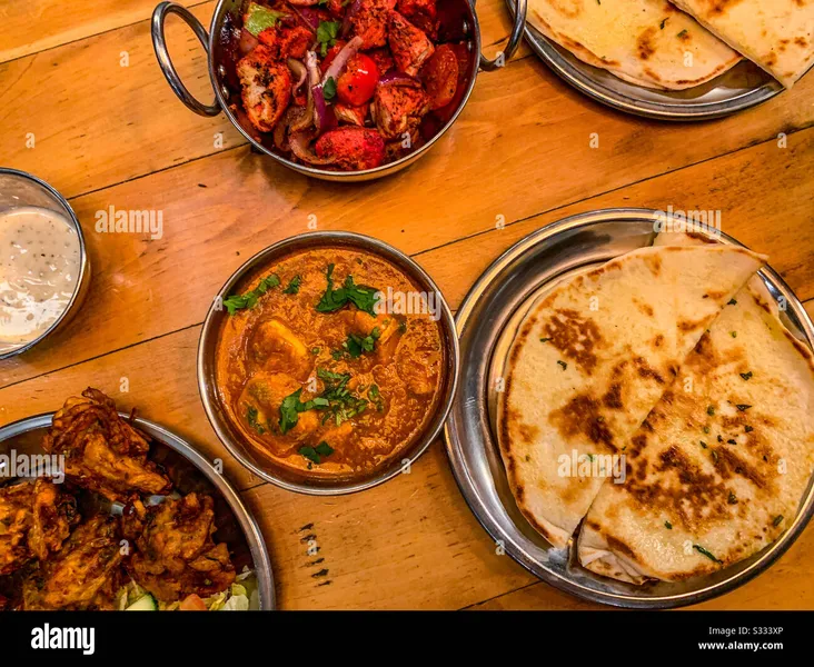 Chicken Tikka Masala Thali of India