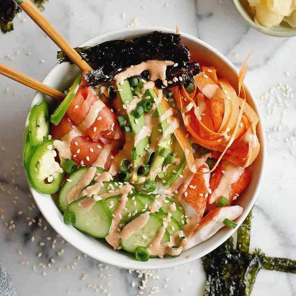 Salmon Nigiri Poké Sushi