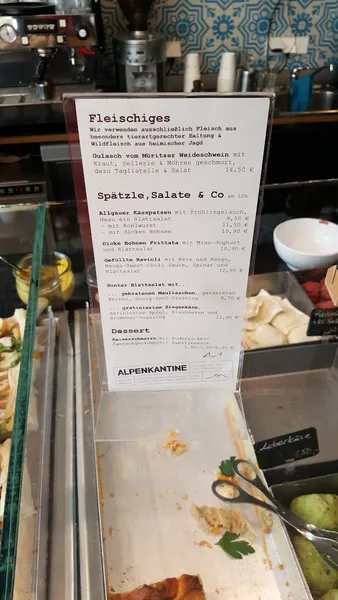 menu 0 of Alpenkantine