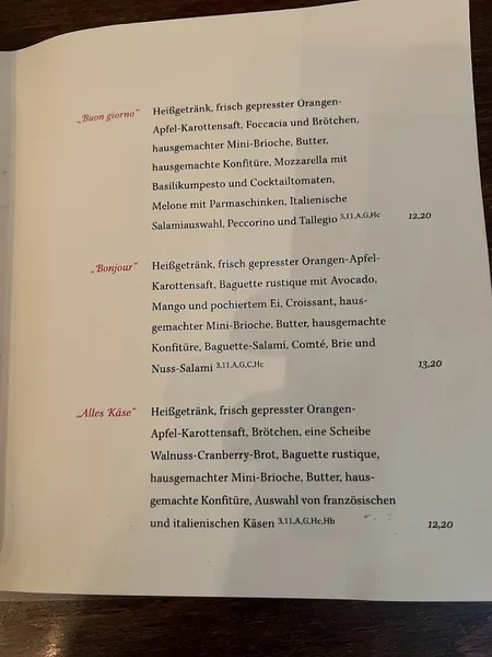 menu 0 of Speisekammer