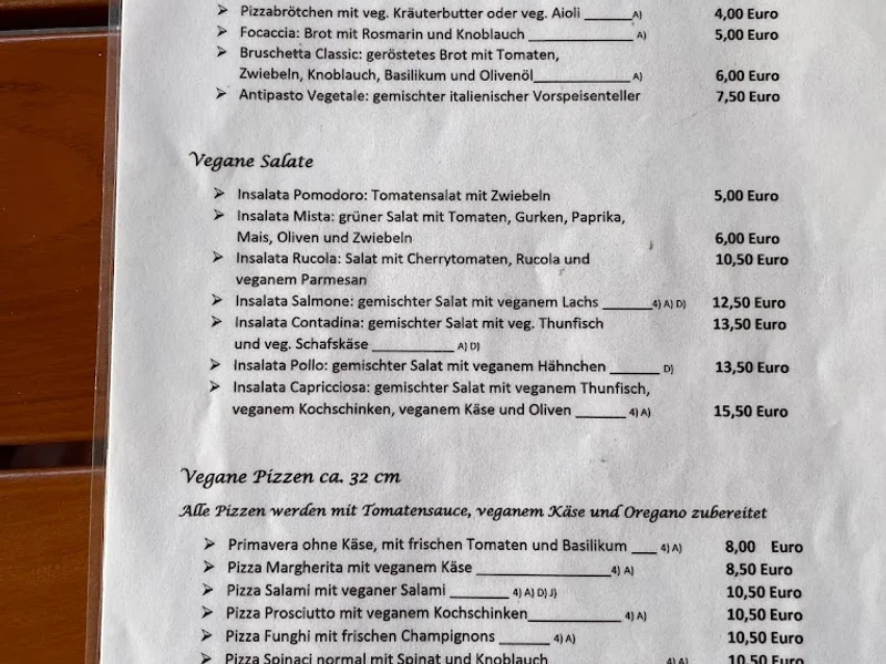 menu 2 of Pizzeria Trattoria Sorrentino al vesuvio