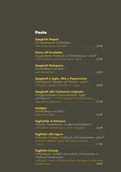 menu 1 of Ristorante il Tartufo - Köln