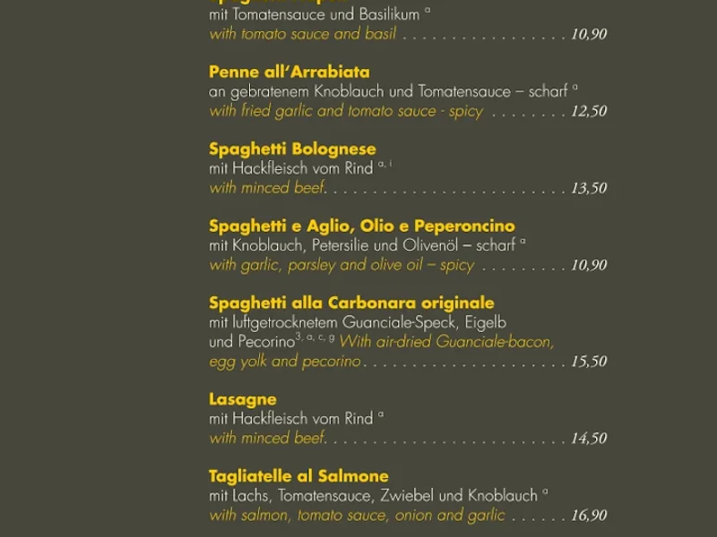 menu 1 of Ristorante il Tartufo - Köln