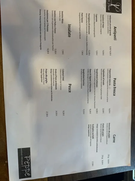 menu 1 of In Piazza cucina italiana - Neapolitanische Pizza