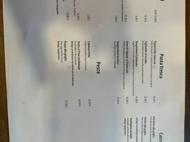 menu 1 of In Piazza cucina italiana - Neapolitanische Pizza