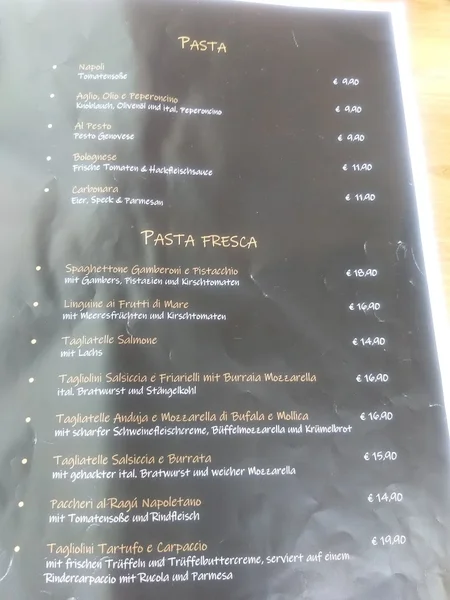 menu 2 of In Piazza cucina italiana - Neapolitanische Pizza