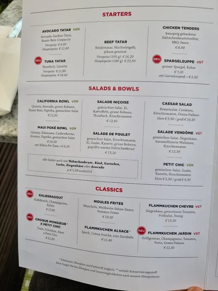 menu 0 of Atelier F