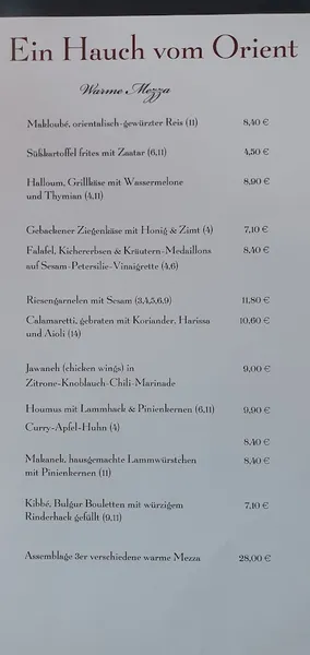 menu 0 of Hala
