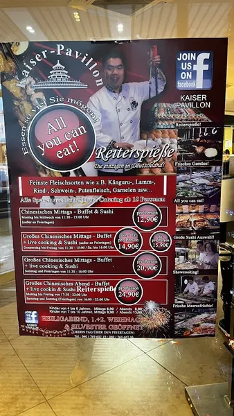 menu 1 of KAISER PAVILLON