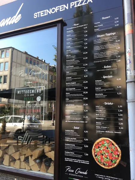 menu 0 of Pizza Grande