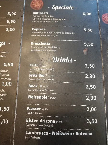 menu 1 of Pizza Grande