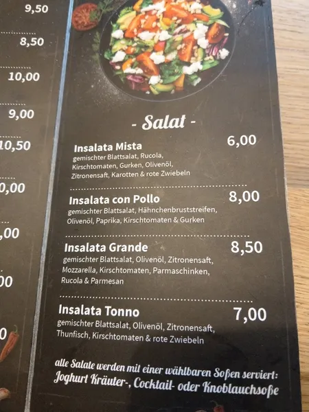 menu 2 of Pizza Grande