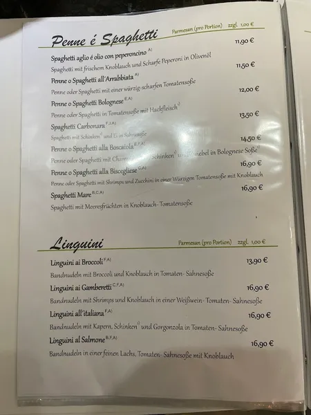 menu 1 of Pizzeria e Gelateria Centro