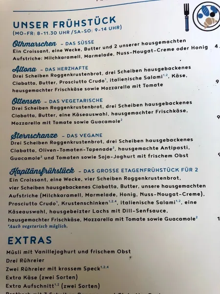 menu 2 of Schmidtchen Barmbek