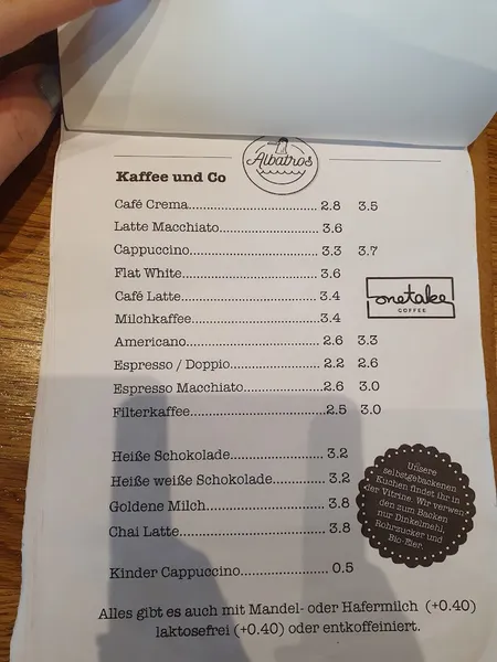 menu 0 of Albatros Café