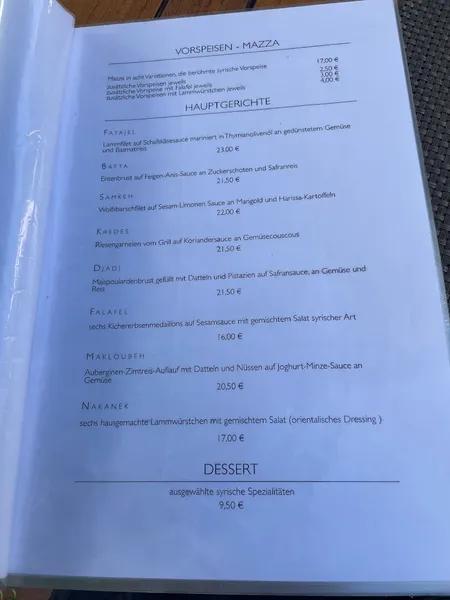menu 2 of Restaurant Fardi
