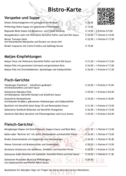 menu 1 of Landhaus Scherrer