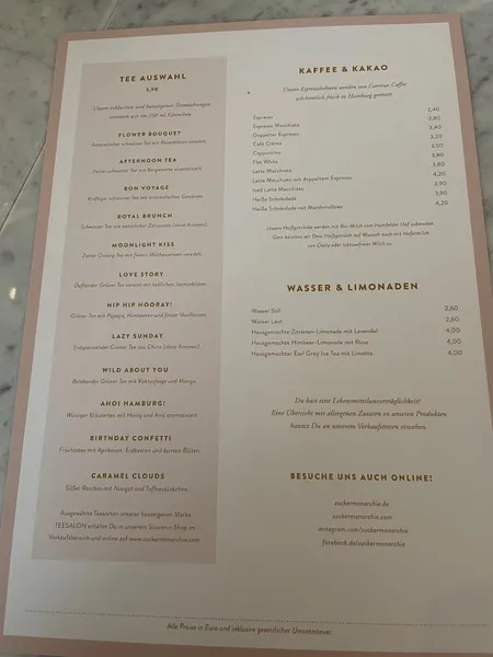 menu 0 of Zuckermonarchie