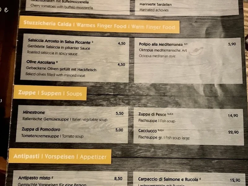 menu 0 of La Ruota - Integrale