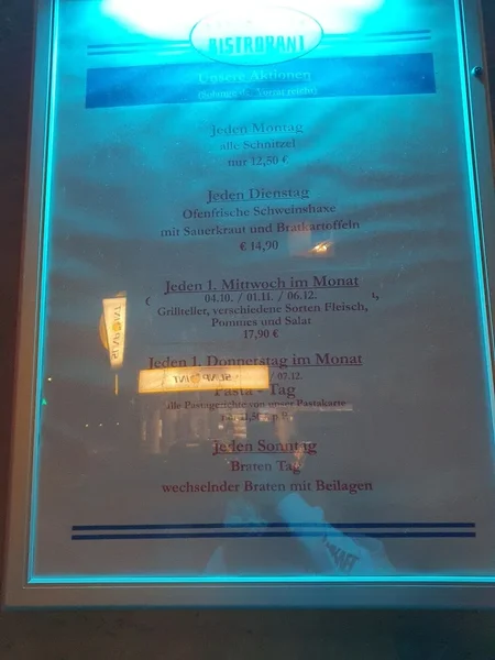 menu 2 of Hollwigger Bistrorant