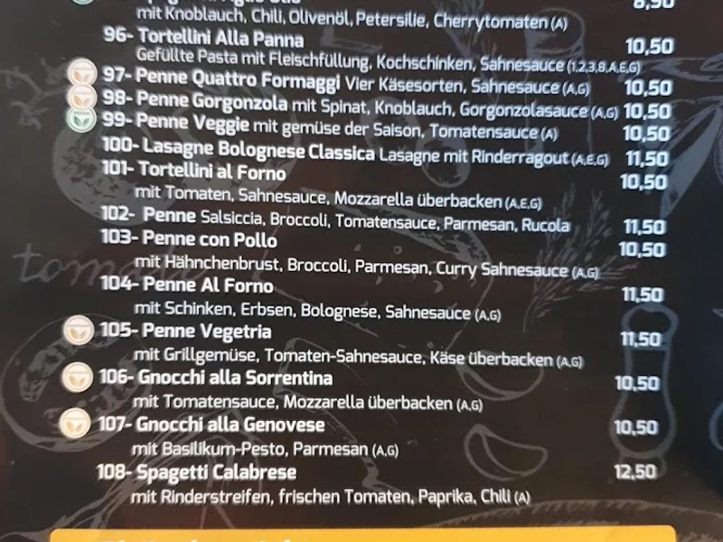 menu 0 of Pimanzo
