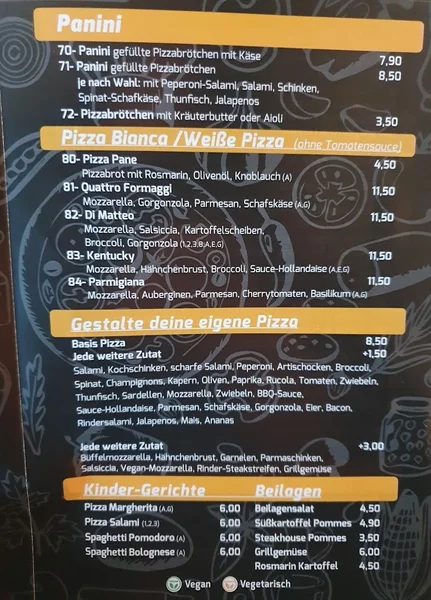 menu 1 of Pimanzo