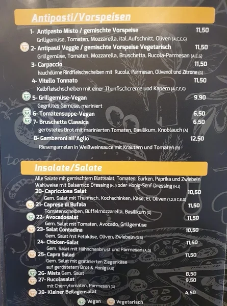 menu 2 of Pimanzo