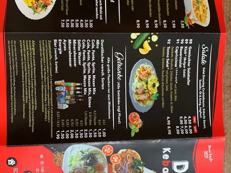 menu 0 of DENIZ Kebap & Pizzeria