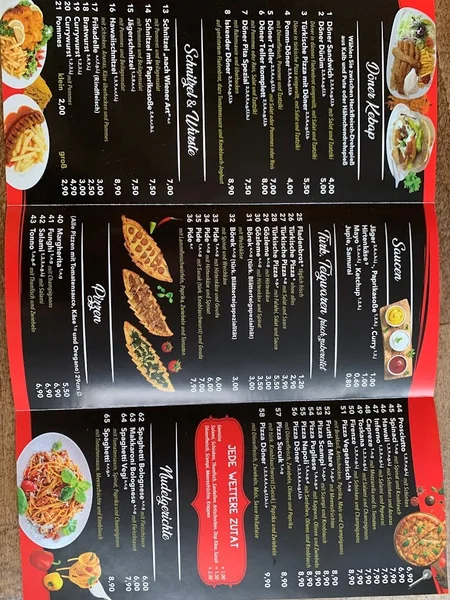 menu 1 of DENIZ Kebap & Pizzeria
