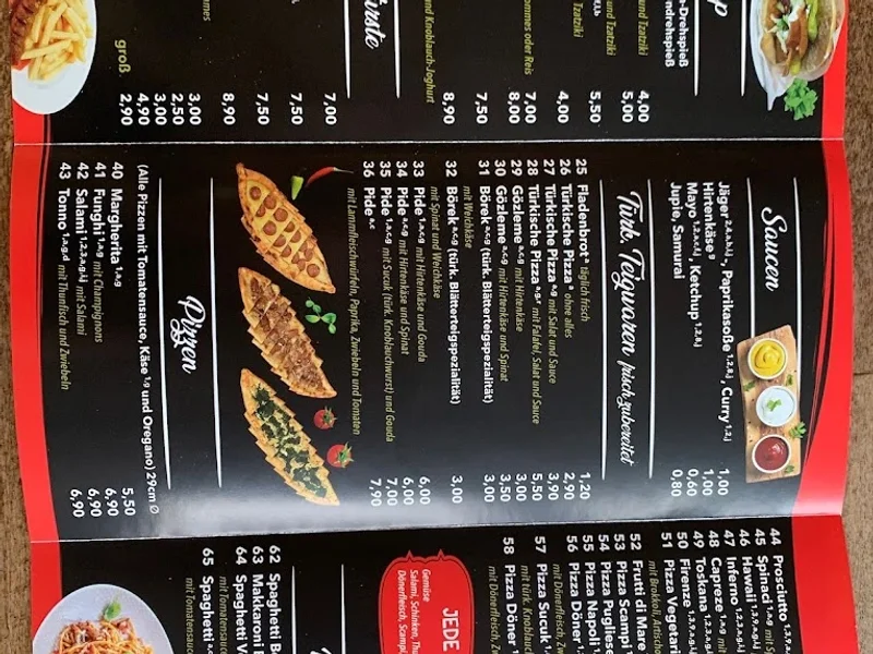 menu 1 of DENIZ Kebap & Pizzeria