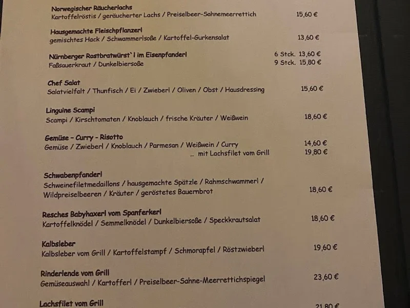 menu 0 of Sendlinger Augustiner
