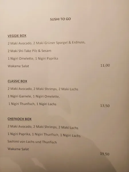 menu 2 of ATLAS Restaurant & Kochsalon