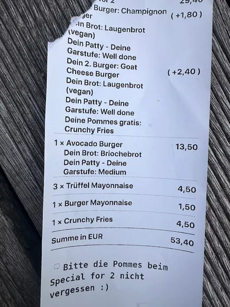 menu 2 of Dulf's Burger