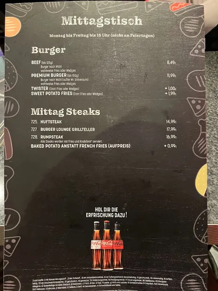 menu 2 of Burger Lounge Wandsbek