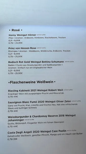 menu 0 of Bei Frau Nanna