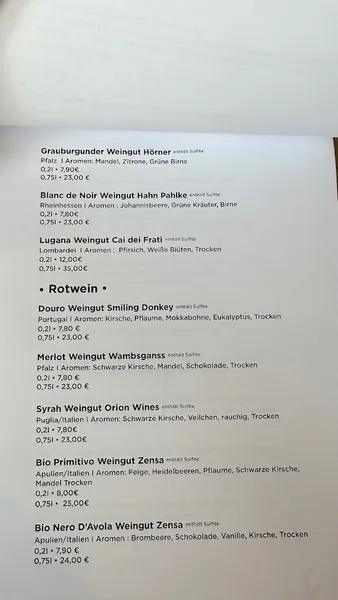 menu 1 of Bei Frau Nanna