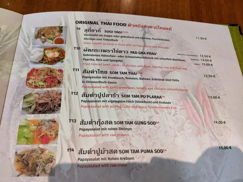 menu 0 of AROYDEE Original Thai Küche
