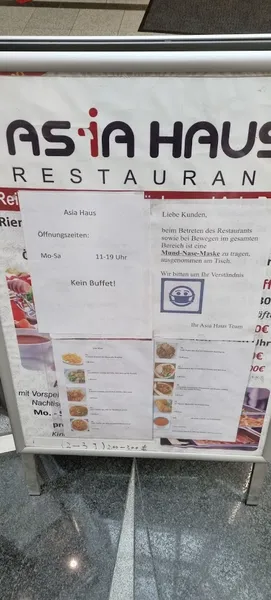 menu 1 of Asia Haus Restaurant