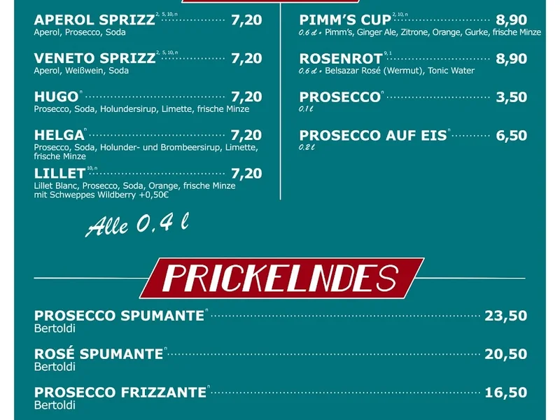 menu 1 of M.C. Müller Burger und Bar