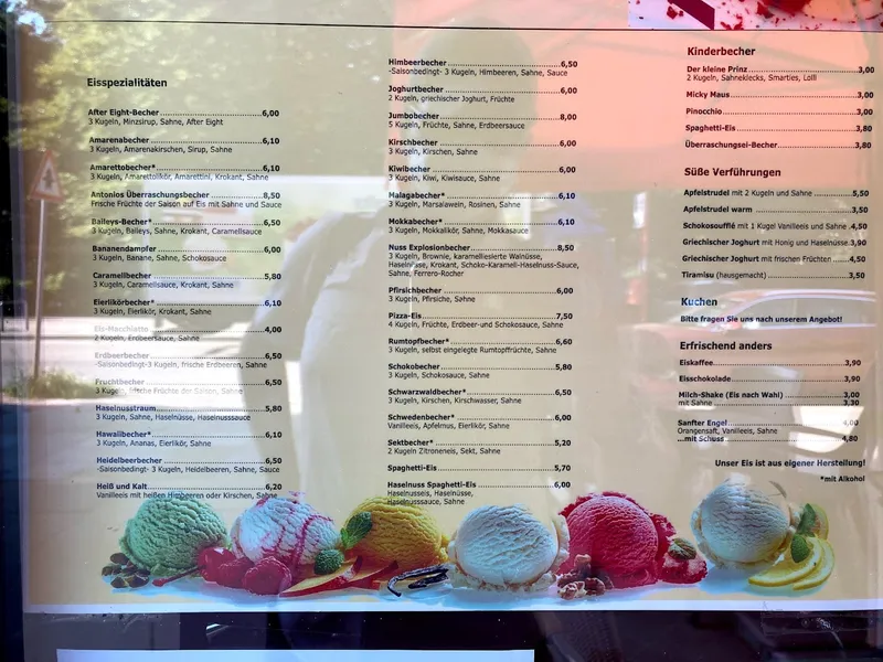 menu 0 of Antonios Eiscafé