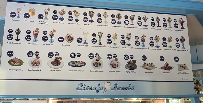 menu 0 of Eiscafé Jacobs