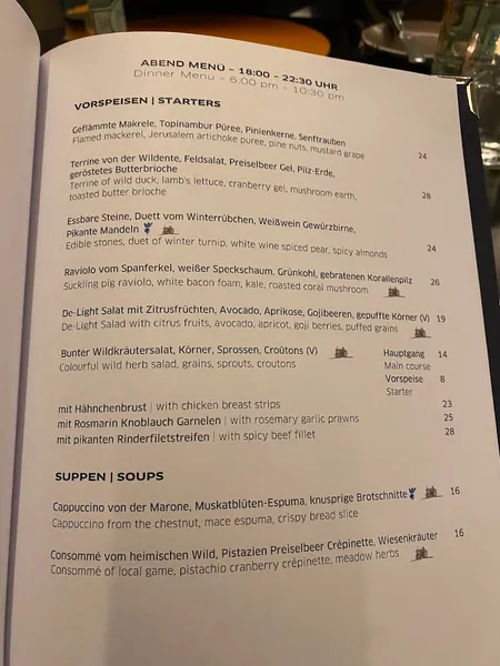 menu 2 of Restaurant Schoenemann