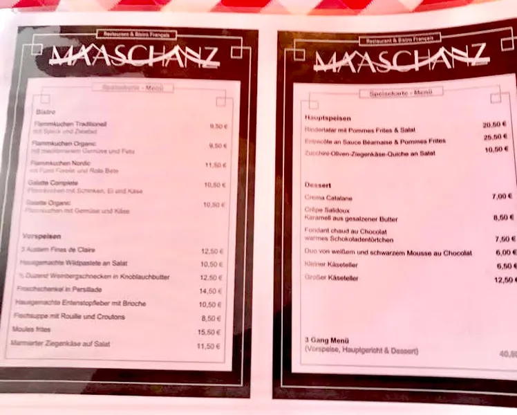 menu 1 of Maaschanz